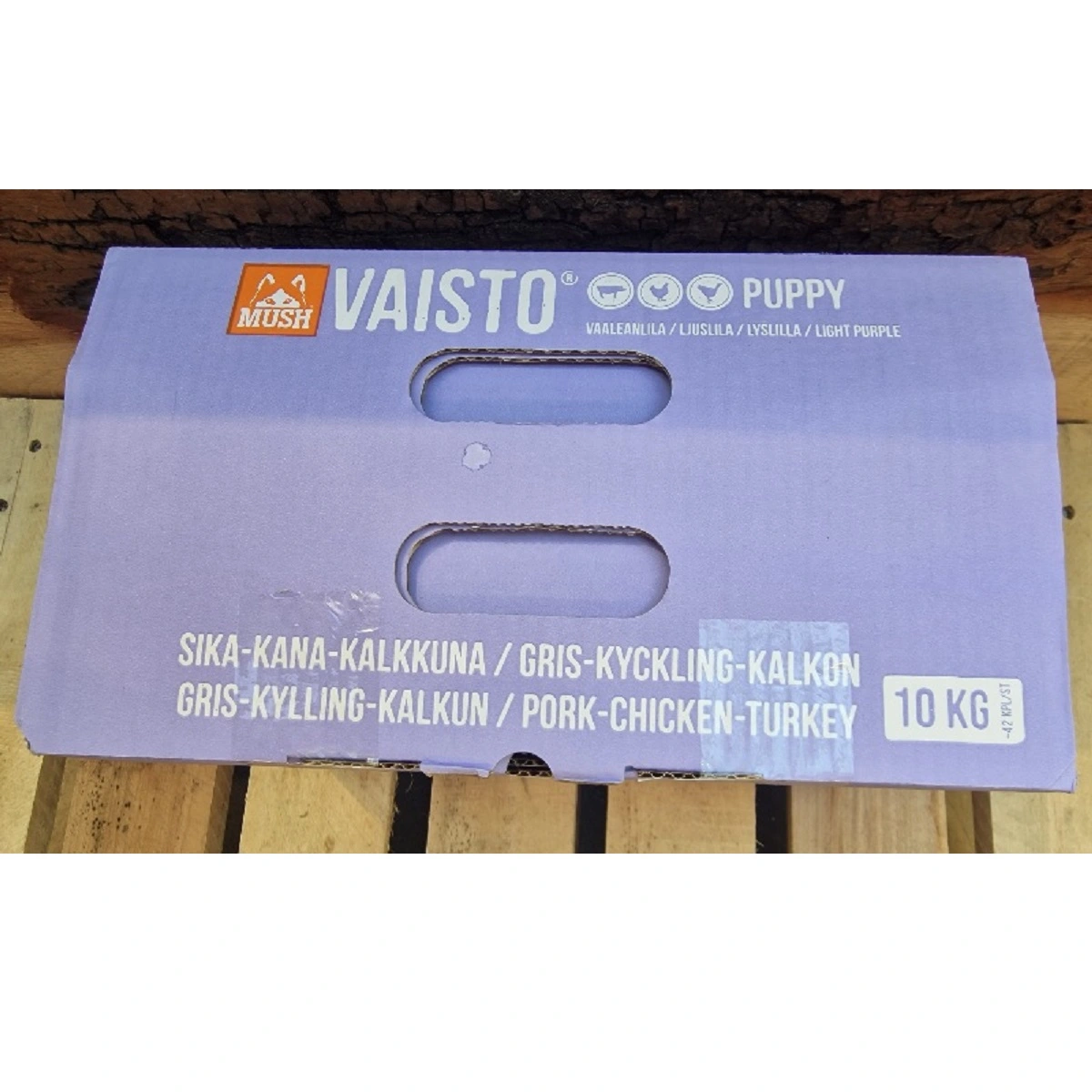 MUSH Vaisto Puppy lyslilla gris kalkun kylling 10 kg til hvalpe